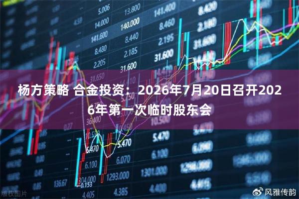 杨方策略 合金投资：2026年7月20日召开2026年第一次临时股东会